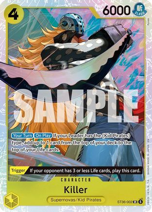 Image of Killer (ST36-002) - Starter Deck 36: YELLOW Eustass