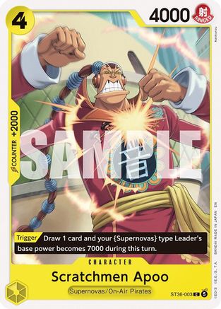 Image of Scratchmen Apoo (ST36-003) - Starter Deck 36: YELLOW Eustass