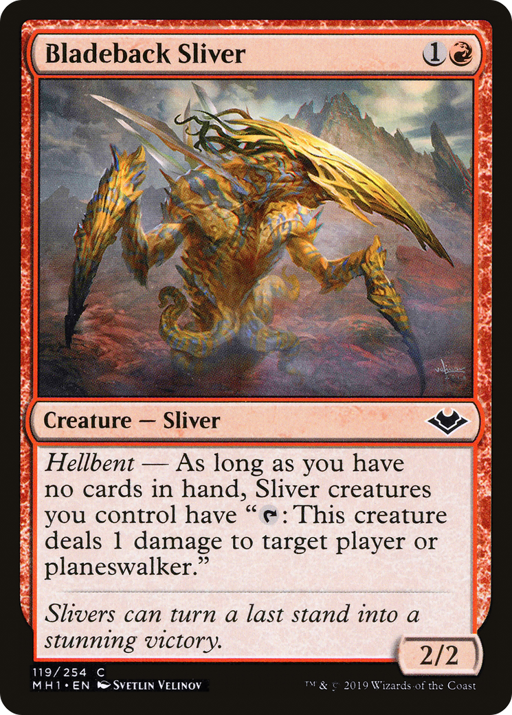 Image of Bladeback Sliver (MH1-119) - Modern Horizons