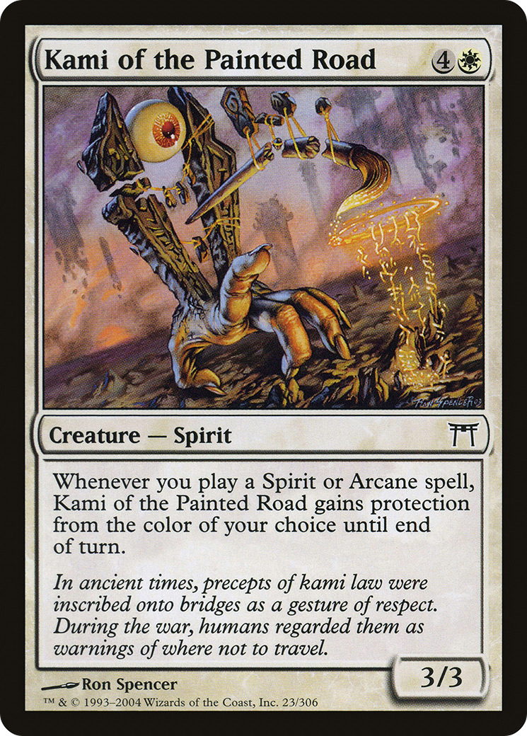 Image of Kami of the Painted Road (CHK-023) - Champions of Kamigawa Foil