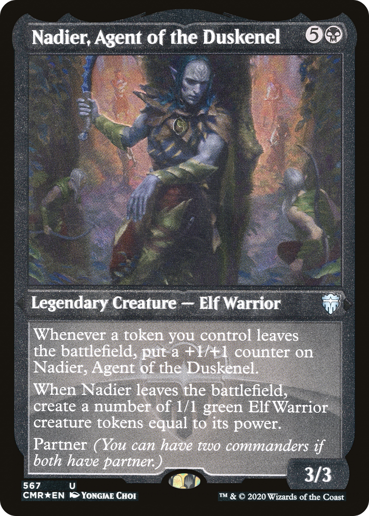 Image of Nadier, Agent of the Duskenel (Foil Etched) (CMR-567) - Commander Legends Foil