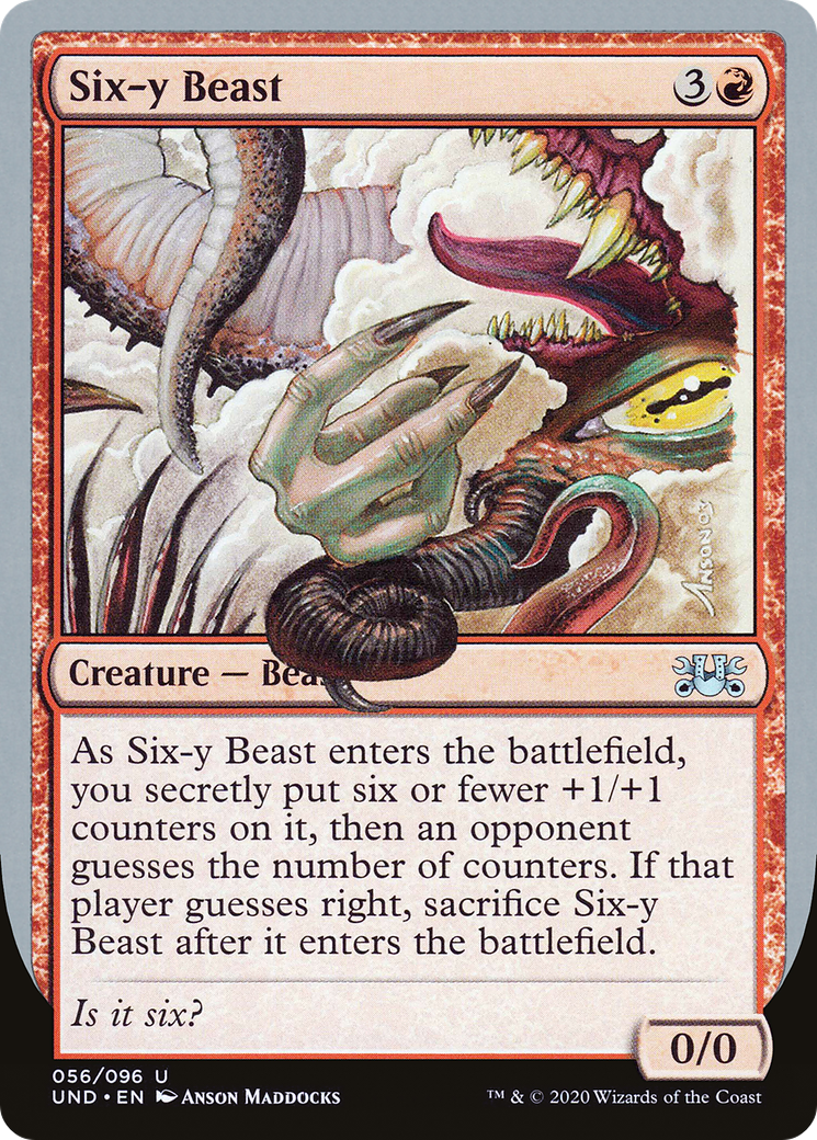Image of Six-y Beast (UND-056) - Unsanctioned