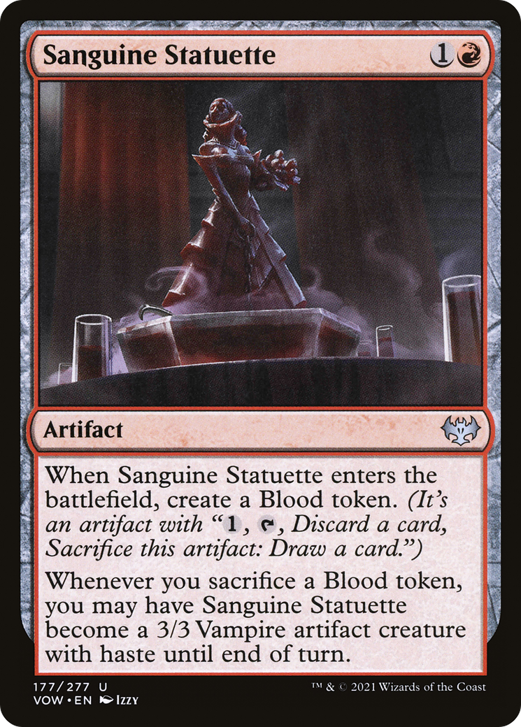 Image of Sanguine Statuette (VOW-177) - Innistrad: Crimson Vow Foil