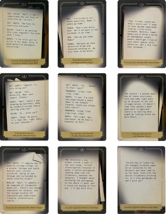 Image of Whispers in the Well Case File Cards (Set of 18)  - Whispers in the Well