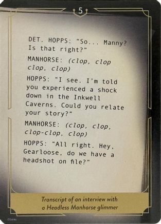 Image of Whispers in the Well Case File Cards (5 of 18)  - Whispers in the Well