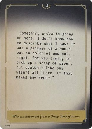 Image of Whispers in the Well Case File Cards (13 of 18)  - Whispers in the Well