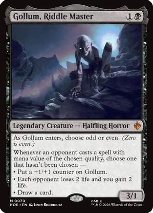 Image of Gollum, Riddle Master (HOB-070) - The Hobbit Foil