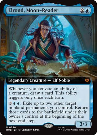 Image of Elrond, Moon-Reader (Extended Art) (HOB-290) - The Hobbit