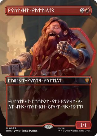Image of Dwarven Warriors (Borderless) (Dwarvish) (HOC-093) - The Hobbit: Eternal-Legal