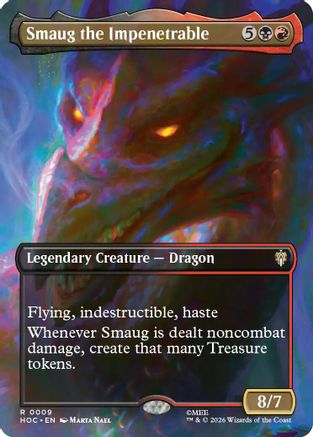 Image of Smaug the Impenetrable (Borderless) (HOC-009) - The Hobbit: Eternal-Legal Foil