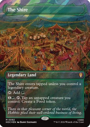 Image of The Shire (Borderless) (Surge Foil) (HOC-092) - The Hobbit: Eternal-Legal Foil