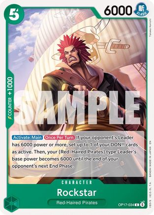 Image of Rockstar (OP17-034) - The World's Strongest Warriors