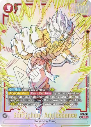 Image of Son Gohan : Adolescence - ST01-011 (Alternate Art) (ST01-011) - Story Booster 01 Holofoil