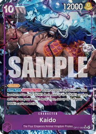 Image of Kaido (062) (Alternate Art) (OP17-062) - The World's Strongest Warriors Foil