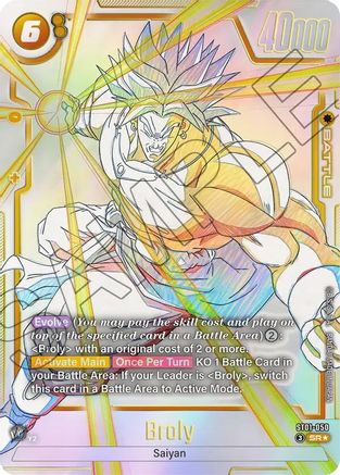 Image of Broly - ST01-050 (Alternate Art) (ST01-050) - Story Booster 01 Holofoil