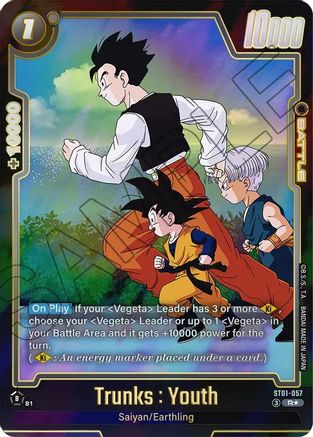 Image of Trunks : Youth - ST01-057 (Alternate Art) (ST01-057) - Story Booster 01 Holofoil