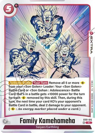 Image of Family Kamehameha (ST01-015) - Story Booster 01 Holofoil