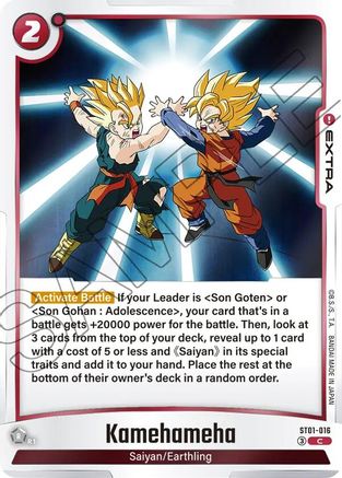 Image of Kamehameha (ST01-016) - Story Booster 01 Holofoil