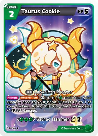 Image of Taurus Cookie (P-141) - Promotion Cards