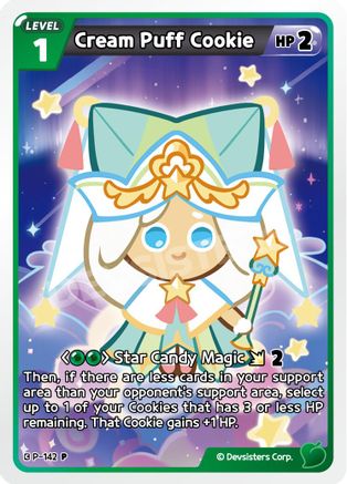 Image of Cream Puff Cookie (P-142) - Promotion Cards