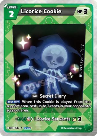 Image of Licorice Cookie (BS11 Release Event) (BS7-044) - Promotion Cards Foil