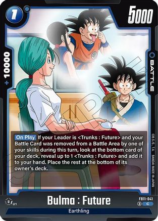 Image of Bulma : Future - FB11-041 (FB11-041) - Brightness of Hope