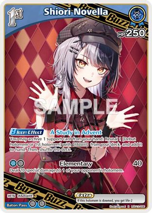 Image of Shiori Novella (R) (hSD12-006) - SD12 Start Deck Oshi Advent Foil
