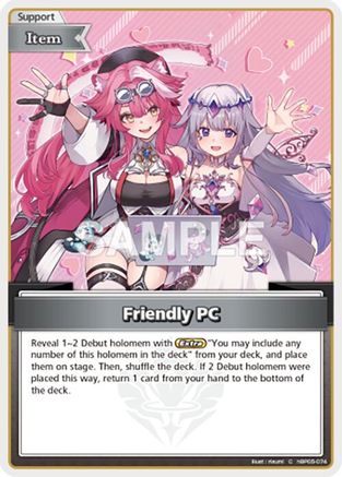 Image of Friendly PC (C) (Alternate Art) (hBP05-074) - SD12 Start Deck Oshi Advent