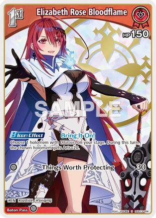 Image of Elizabeth Rose Bloodflame (U) (hSD13-006) (hSD13-006) - SD13 Start Deck Oshi Justice