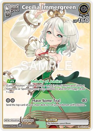 Image of Cecilia Immergreen (C) (hSD13-014) - SD13 Start Deck Oshi Justice