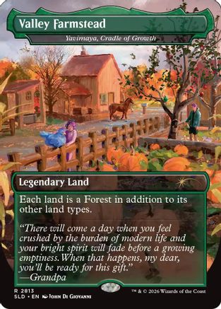 Image of Valley Farmstead - Yavimaya, Cradle of Growth (SLD-2813) - Secret Lair Drop Series Foil