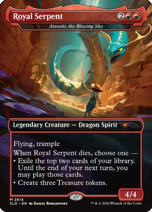 Image of Royal Serpent - Atsushi, the Blazing Sky (SLD-2814) - Secret Lair Drop Series Foil