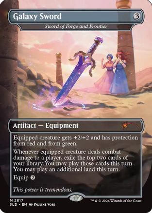 Image of Galaxy Sword - Sword of Forge and Frontier (SLD-2817) - Secret Lair Drop Series Foil