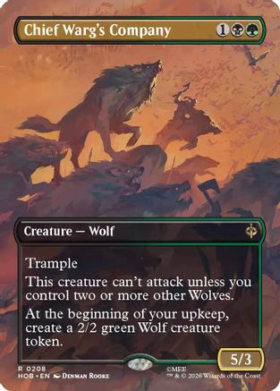 Image of Chief Warg's Company (Borderless) (HOB-208) - The Hobbit Foil