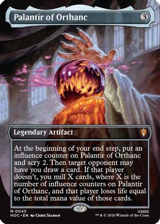 Image of Palantir of Orthanc (Borderless) (HOC-045) - The Hobbit: Eternal-Legal Foil