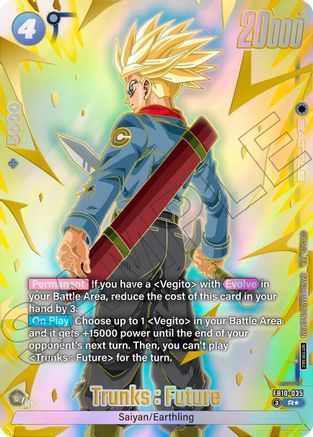 Image of Trunks : Future - FB10-035 (Limited Pack 26-27 WAVE2) (FB10-035) - Tournament and Championship Promos Holofoil