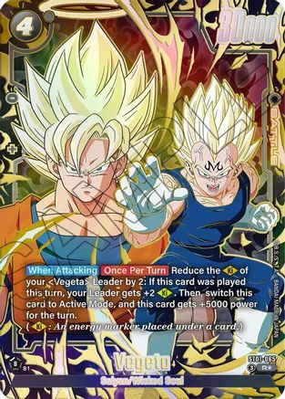 Image of Vegeta - ST01-065 (Alternate Art) (ST01-065) - Story Booster 01 Holofoil