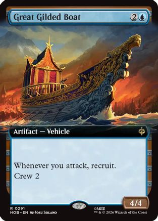 Image of Great Gilded Boat (Extended Art) (HOB-291) - The Hobbit