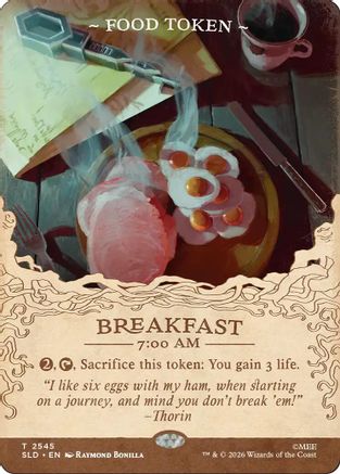 Image of Food Token (2545) (SLD-2545) - Secret Lair Drop Series Foil