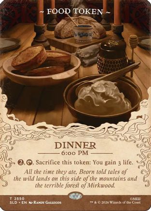 Image of Food Token (2550) (SLD-2550) - Secret Lair Drop Series