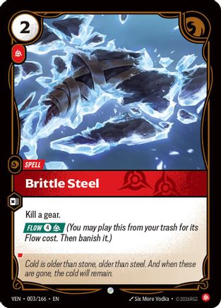 Image of Brittle Steel (003/166) - Vendetta Foil