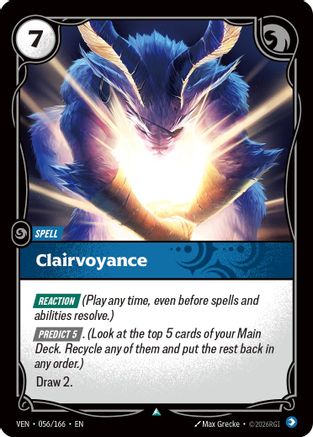 Image of Clairvoyance (056/166) - Vendetta Foil