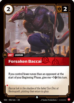 Image of Forsaken Baccai (005/166) - Vendetta