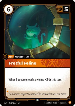 Image of Fretful Feline (071/166) - Vendetta Foil