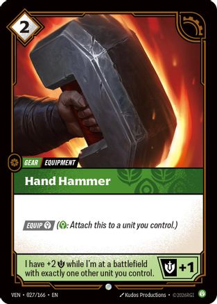 Image of Hand Hammer (027/166) - Vendetta Foil