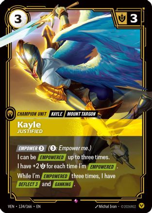 Image of Kayle, Justified (134/166) - Vendetta Foil
