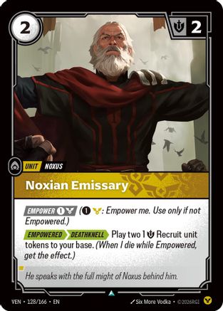 Image of Noxian Emissary (128/166) - Vendetta Foil