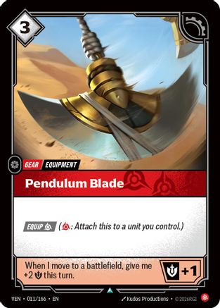 Image of Pendulum Blade (011/166) - Vendetta