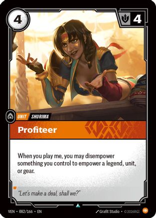 Image of Profiteer (082/166) - Vendetta Foil