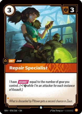 Image of Repair Specialist (076/166) - Vendetta Foil